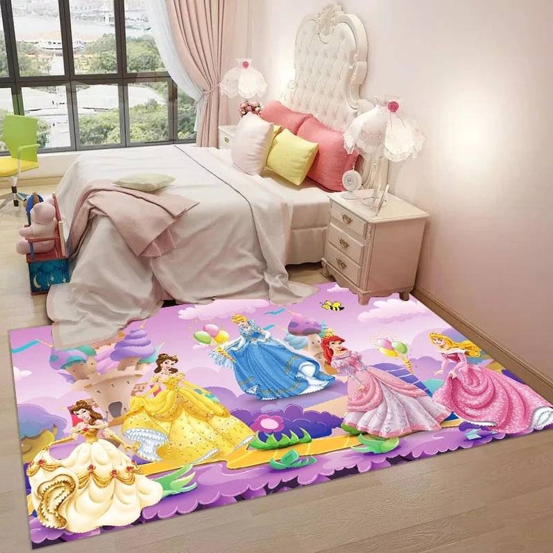 Rectangular Girls Princess Rug/ BedRoom Mat/ Bedroom Etsy