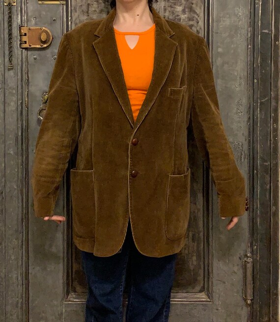 Vintage 70s Sears Brown Corduroy Blazer