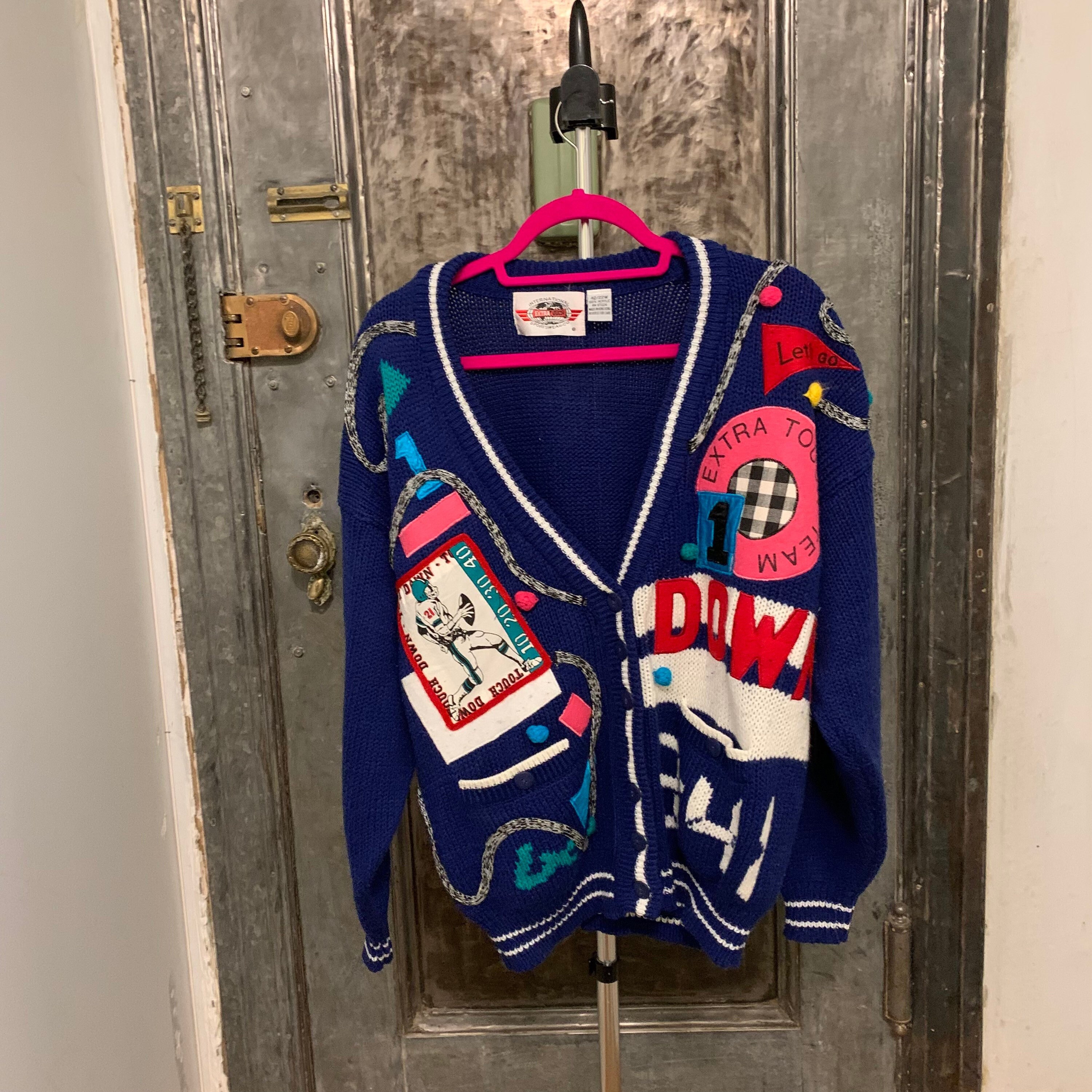 Football Cardigan - Etsy