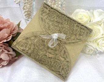 Luxury Laser Cut Wedding Invitation