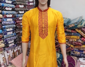 Punjabi for men ,Pure cotton self work panjabi Size 38.40.42.44 , free shipping.