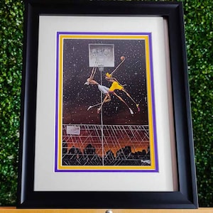 Framed African American Art | (Omega) Fly Dunk / Frank Morrison | Framed Black Art