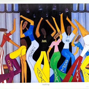 Soul Clap | Greek Art Print | Black Art Print | African American Art