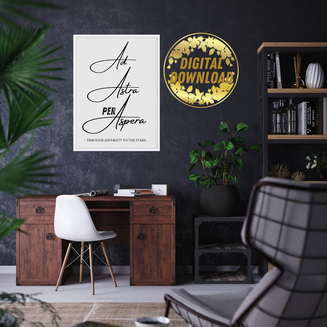 Ad Astra per Aspera Through Adversity to the Stars DIGITAL - Etsy