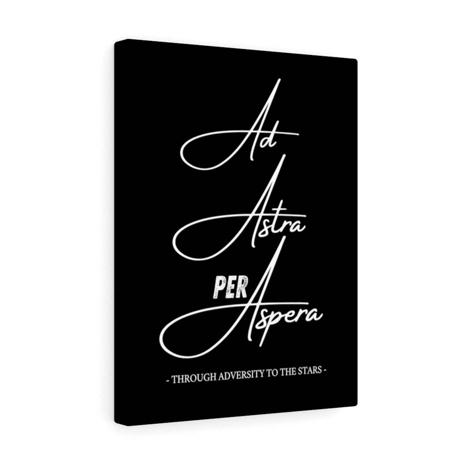 Ad Astra per Aspera - Through Adversity to the Stars - Latin Poster ...