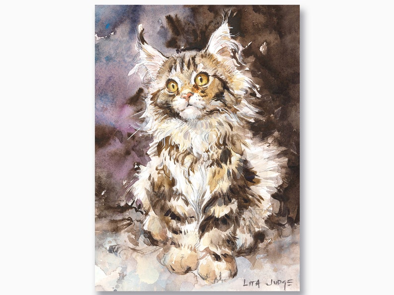 Willow Kitty Notecard Pack SET of 4