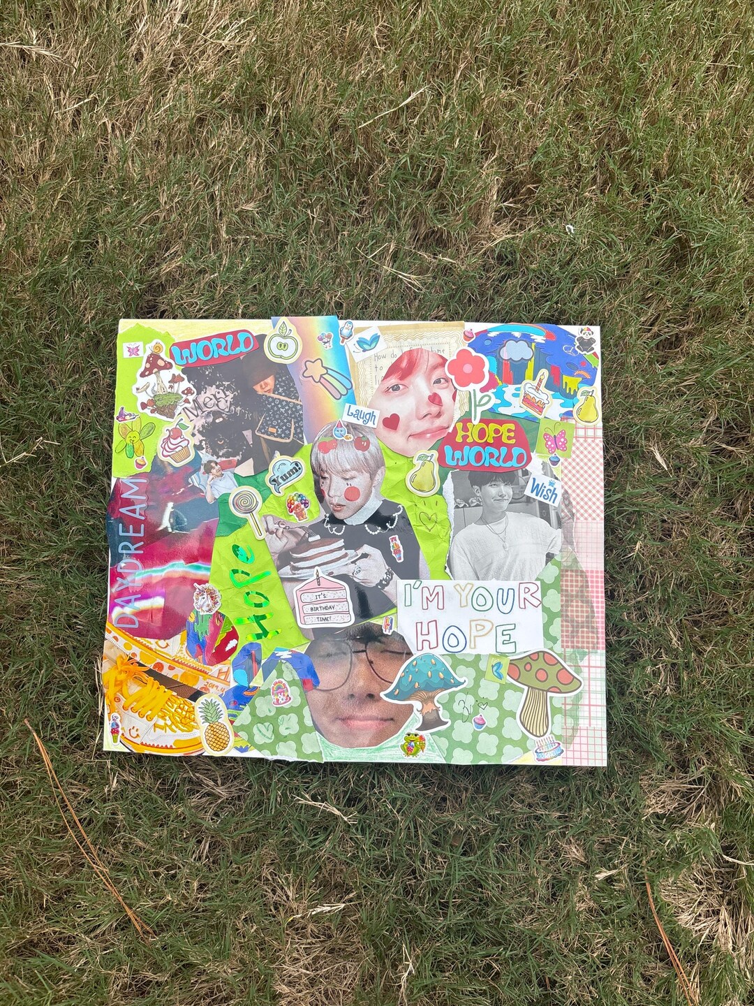 Bts Hobi Collage Art - Etsy