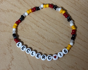 charles leclerc handmade beaded bracelet