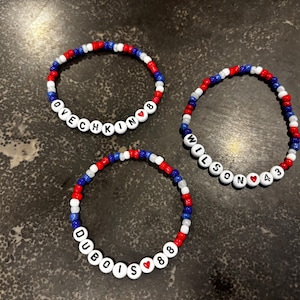 washington capitals custom beaded bracelets