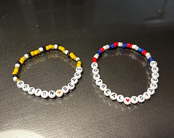 heated rivalry team beaded bracelets