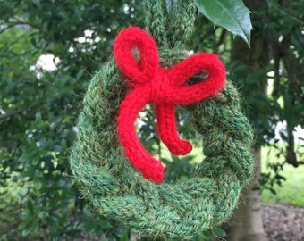 Christmas wreath ornament