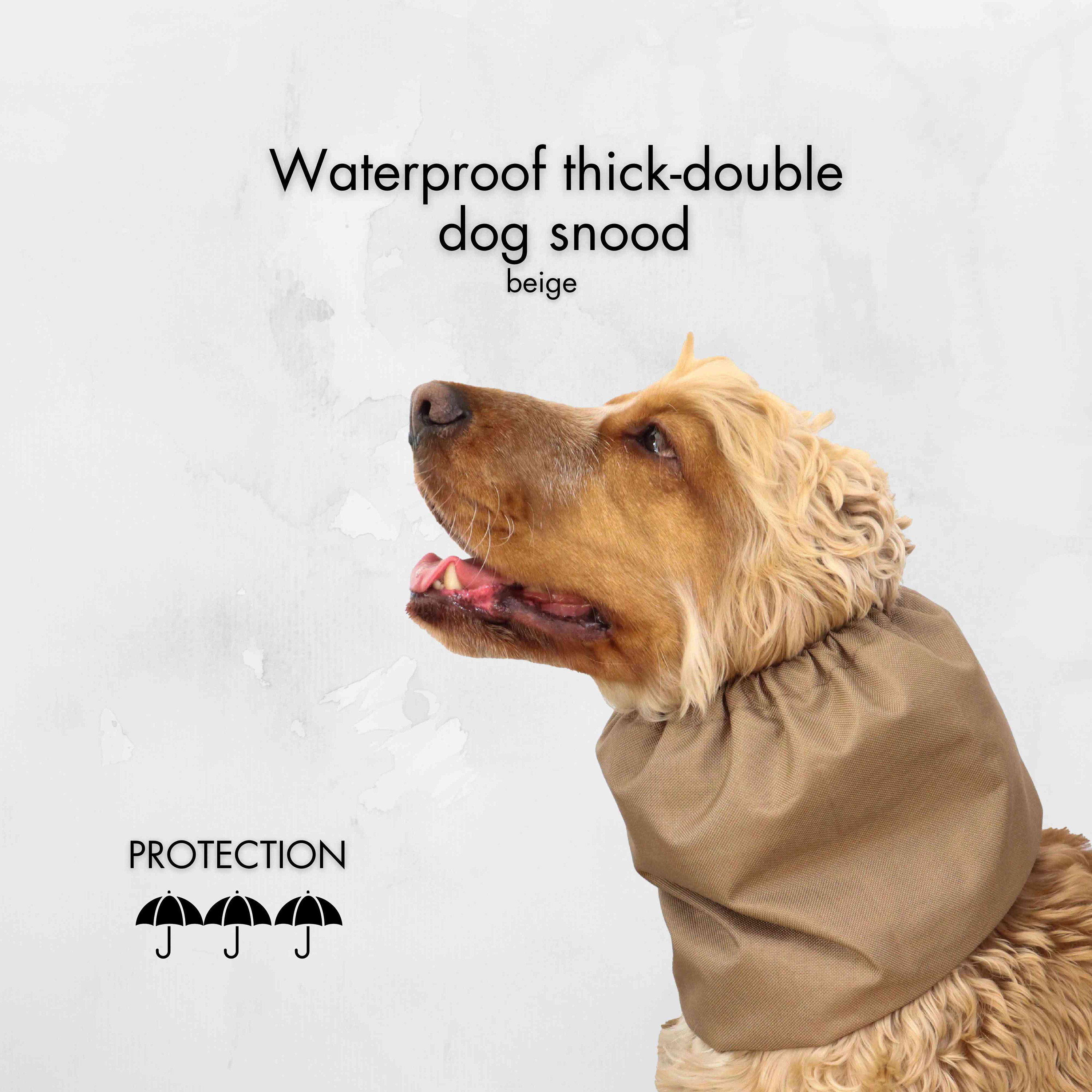 Waterproof Caramel Dog Snood Cocker Spaniel Snood Cavalier Snood Afghan  Snood Poodle Snood Dog Ear Protector Dog Ear Cover 