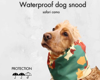 Waterproof Dog Snood | Cocker Spaniel Snood | Cavalier Snood | Bloodhound Snood | Basset Hound Snood | Poodle Snood | Camouflage Dog Snood