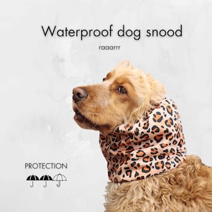 Waterproof Dog Snood | Cavalier Snood | Basset Hound Snood | Cocker Spaniel Snood | Dog Ear Cover | Dog Ear Protector | Poodle Snood
