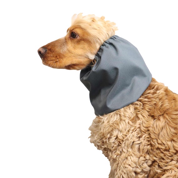 Waterproof Thick Dog Snood Dark Gray Cocker Spaniel Ear Cover Basset Hound  Ear Protector Poodle Snood 