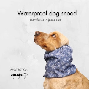 Tour de cou imperméable pour chien | Snood Cavalier | Snood cocker spaniel | Snood pour Basset Hound | Snood caniche | Cache-oreilles pour chien | Protecteur d&#39;oreille pour chien