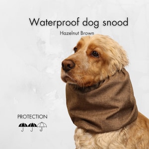 Waterproof Dog Snood | Cavalier Snood | Basset Hound Snood | Cocker Spaniel Snood | Dog Ear Cover | Dog Ear Protector | Poodle Snood