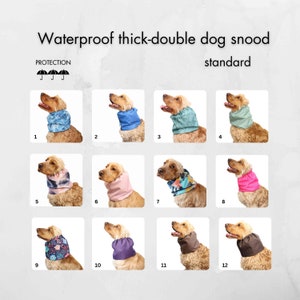 Waterproof Dog Snood | Thick - Double Cocker Spaniel Snood | Basset Hound Snood | Poodle Snood | Springer Snood | Cavalier Snood