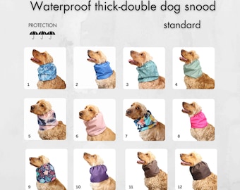 Waterproof Dog Snood | Thick - Double Cocker Spaniel Snood | Basset Hound Snood | Poodle Snood | Springer Snood | Cavalier Snood