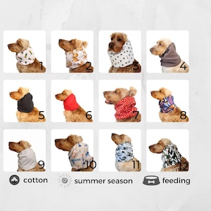 Protetor de orelha de algodão respirável para cães, protetor de orelha natural de verão para cocker spaniel, cavalier, basset hound, setter