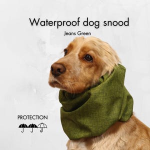 Waterproof Dog Snood | Cavalier Snood | Basset Hound Snood | Cocker Spaniel Snood | Dog Ear Cover | Dog Ear Protector | Poodle Snood