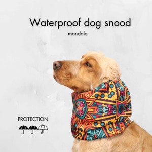Tour de cou imperméable pour chien | Snood Cavalier | Snood cocker spaniel | Snood pour Basset Hound | Snood caniche | Cache-oreilles pour chien | Protecteur d&#39;oreille pour chien