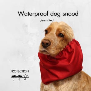 Waterproof Dog Snood | Cavalier Snood | Basset Hound Snood | Cocker Spaniel Snood | Dog Ear Cover | Dog Ear Protector | Poodle Snood