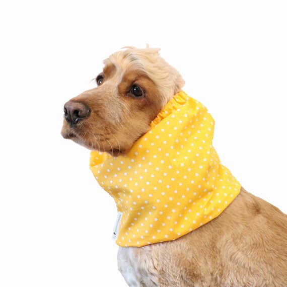 Cotton Dog Snood Snood for Basset Hound Cocker Spaniel Snood Cavalier Ear  Cover Long-eared Dog Ear Protector Poodle Snood 