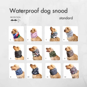 Tour de cou imperméable pour chien | Snood cocker spaniel | Tour de cou Cavalier | Le meilleur tour de cou durable pour chien | Snood pour basset hound de haute qualité | Tour de cou pour chien