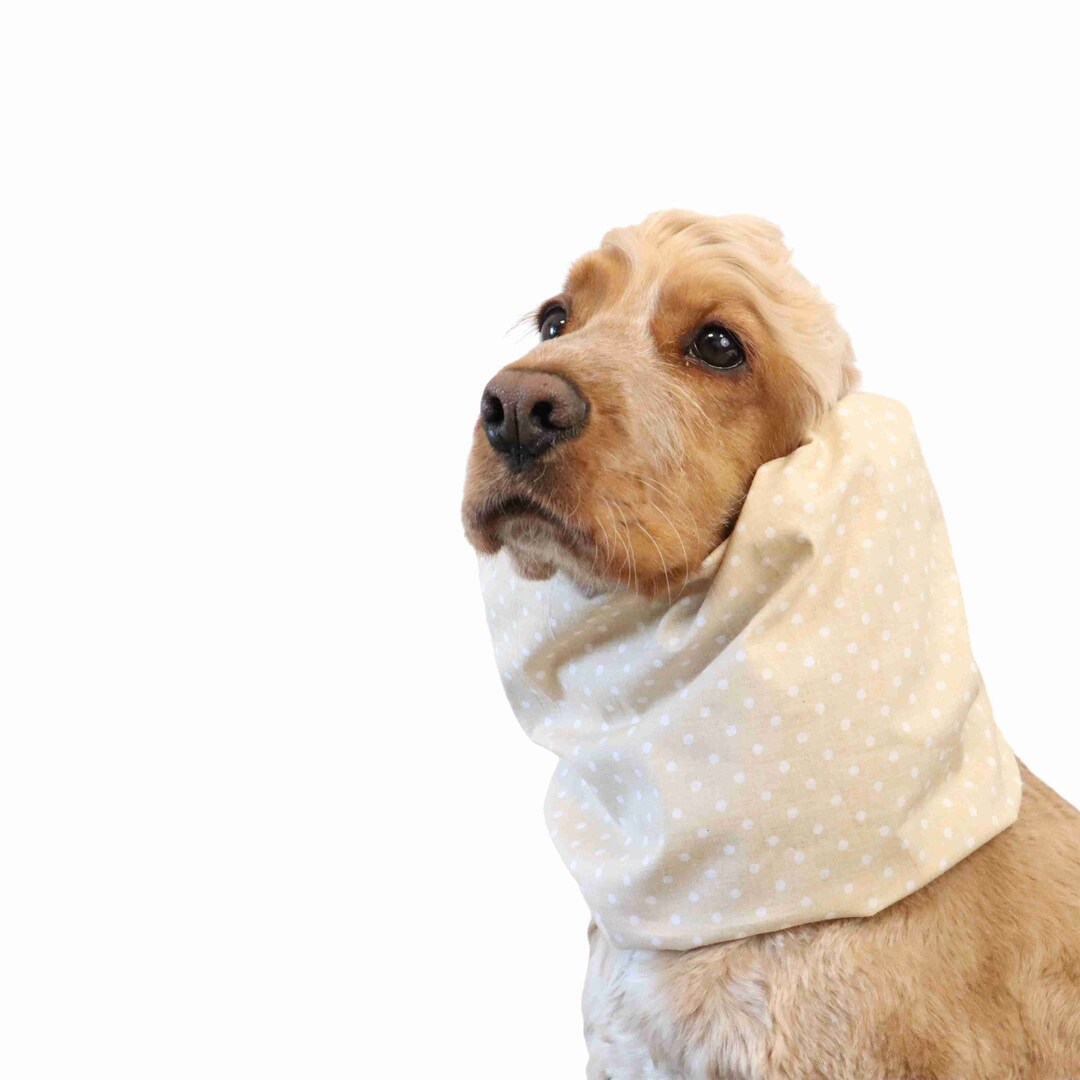 Tartan snood - warm and soft dog snood - winter dog snood - Cocker Cavalier  Basset Springer Poodle snood - snood for spaniel