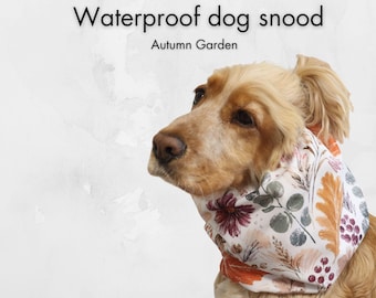 Cocker Spaniel Waterproof Snood, Autumn Garden Ear Protection for Long-Eared Dogs