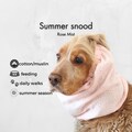 Spaniel Feeding Snood | Rose Mist Muslin Dog Ear Cover | Cavalier, Basset, Poodle | Distinguish me product logo