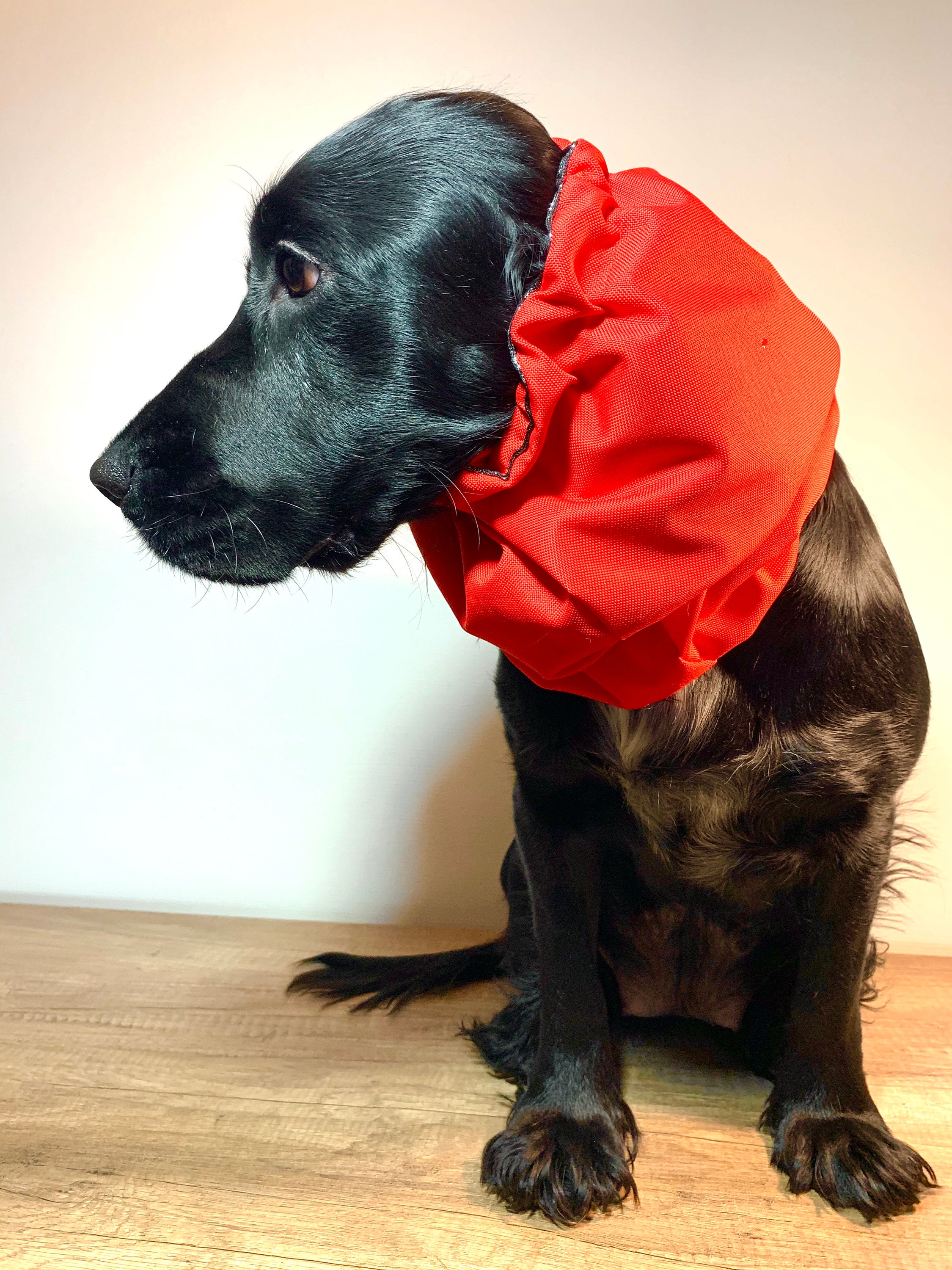 Hund Snood wasserdichte Hund Snood leuchtend rot Hund Etsy