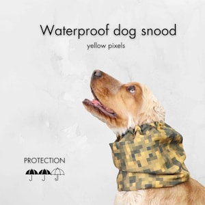 Waterproof Dog Snood | Spaniel Snood | Basset Hound Snood | Setter Ear Cover | Long-eared Dog Snood | Handmade Dog Snood