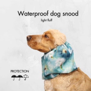 Tour de cou imperméable pour chien | Snood Cavalier | Snood cocker spaniel | Snood pour Basset Hound | Snood caniche | Cache-oreilles pour chien | Protecteur d&#39;oreille pour chien