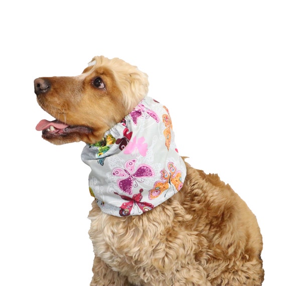 Cotton Dog Snood Handmade Summer Dog Snood Cavalier Ear 
