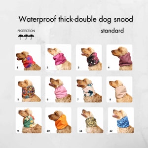 Waterproof Dog Snood | Thick Snood For Dog | Cocker Spaniel Ear Protector | Basset Hound Snood | Dog Ear Cover
