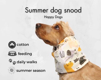 Cotton Dog Snood | Cocker Spaniel | Basset Hound | Cavalier Snood | Long-Eared Dog Snood | Saluki Snood | Afghan Hound Snood