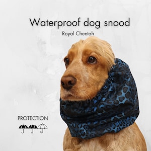 Waterproof Dog Snood | Cavalier Snood | Basset Hound Snood | Cocker Spaniel Snood | Dog Ear Cover | Dog Ear Protector | Poodle Snood