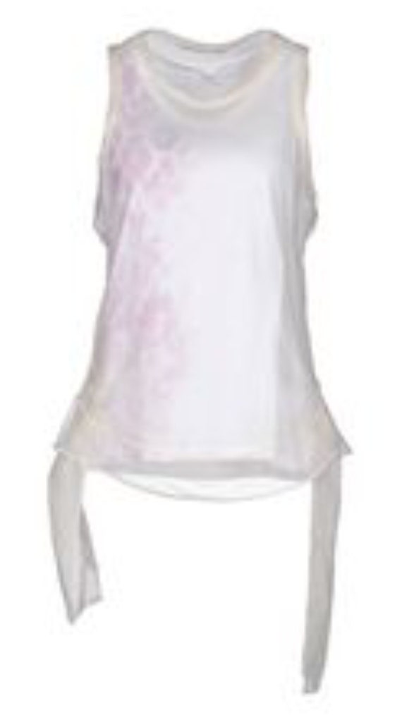 NWT Helmut Lang S/S 1999 Vintage Archival Silk Overlay Tank Pink