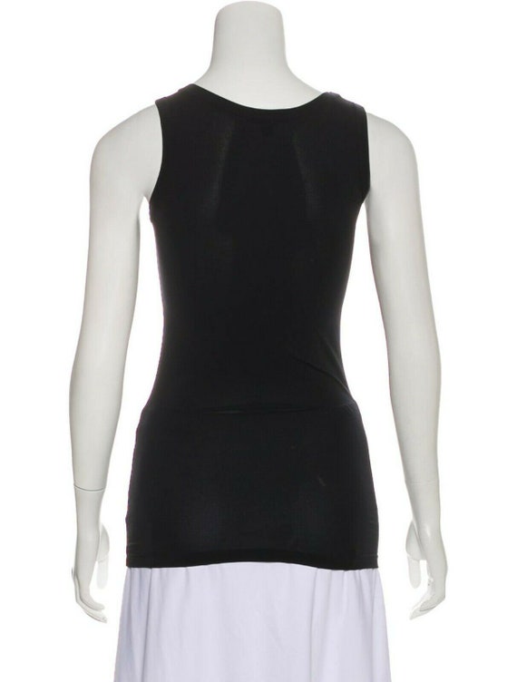 Helmut Lang Vintage Archival Black Draped Front T… - image 2