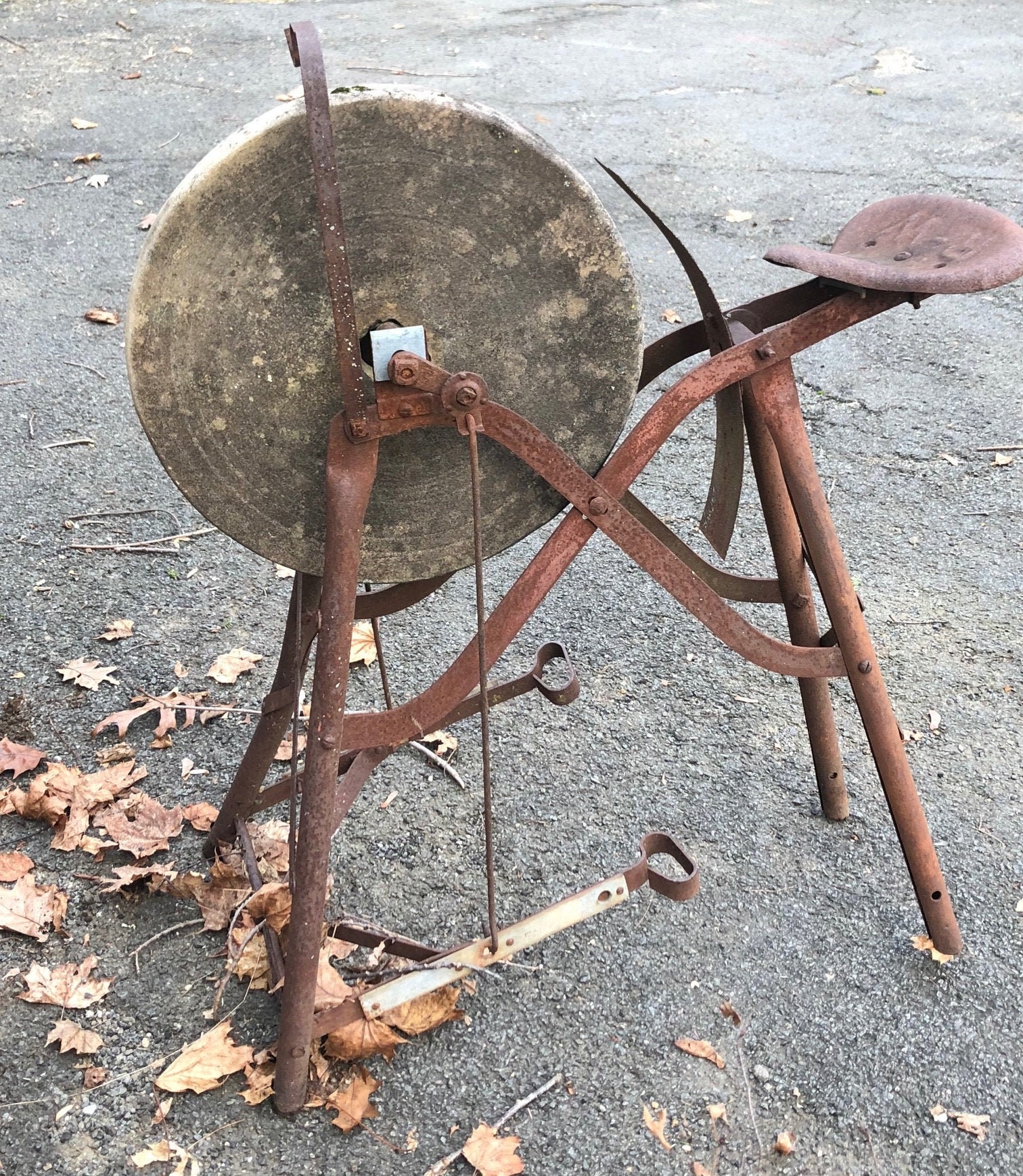 Antique Stone Grinding Wheel Sharpening Stone PICKUP ONLY Etsy