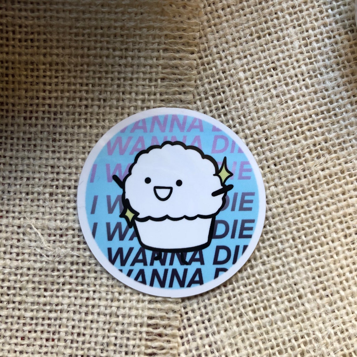 ASDF Muffin I wanna die Etsy