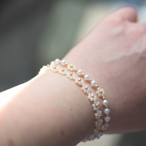 Daisy Bracelet Set Etsy