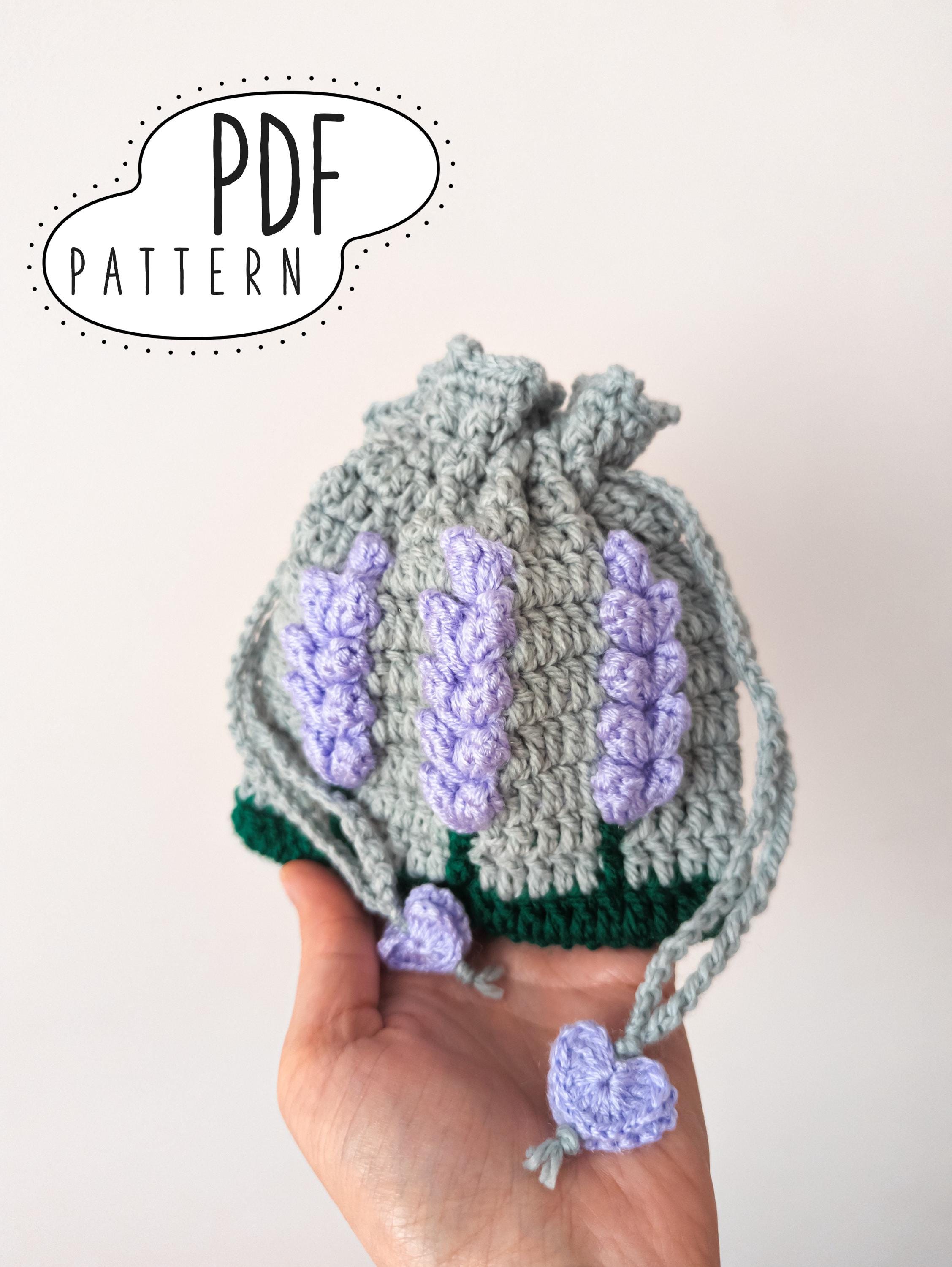 37 Lavender Crochet Patterns: Unleash Your Creativity with These Beautiful Designs 33 Crochet Lavender Drawstring Bag Pattern: Gift Bag