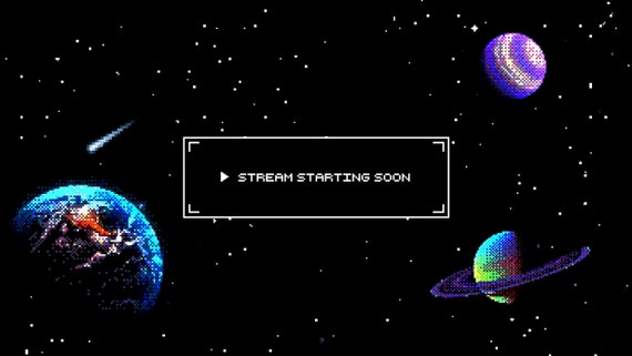 4 Animated Loading Screens Pixel Art Space Galaxy Theme | Etsy