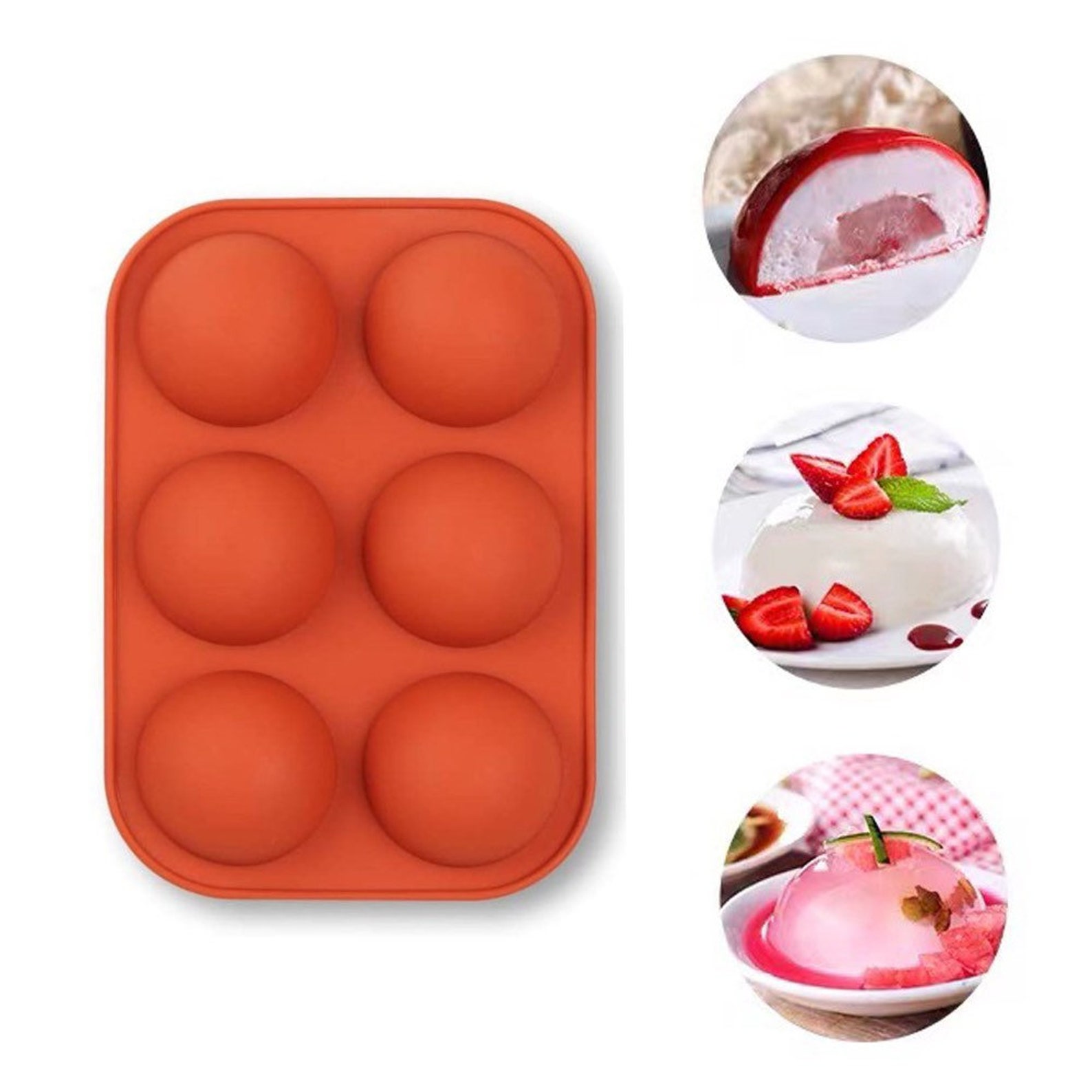 Hot Chocolate Bomb Mold Cocoa Bomb Mold Semi Sphere Silicone Etsy