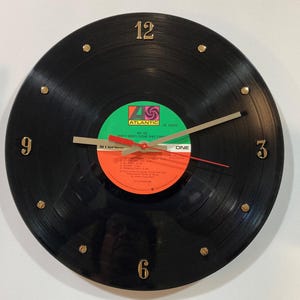 AC/DC Record Clock (Dirty Deeds Done Dirt Cheap) - 12&quot; wall clock created with the actual ac/dc vinyl album.
