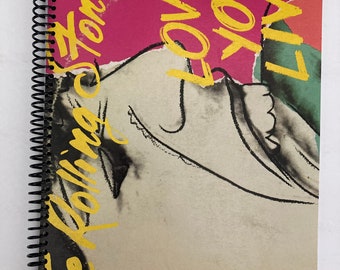 The Rolling Stones "Love You Live" record album cover notebook / journal created using the authentic cover