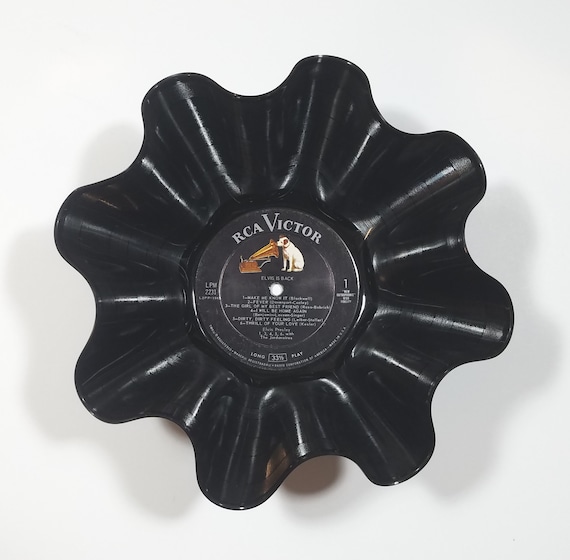 Elvis Presley Vinyl Record Bowl handmade using any one of his many records